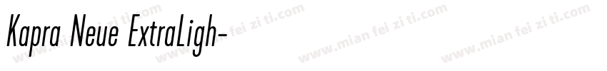 Kapra Neue ExtraLigh字体转换